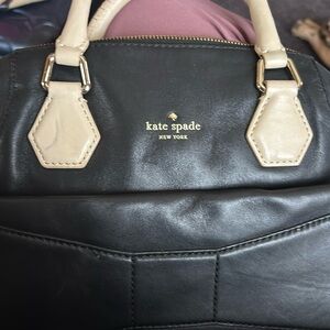 Black and cream Kate spade purse